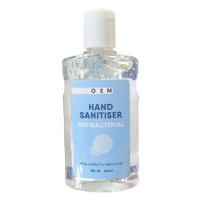 Waterless Hand Sanitizer Gel Alcohol 70% , Bacteriostatic Gel Alcohol No-Wash 236ml Hand Sanitizers