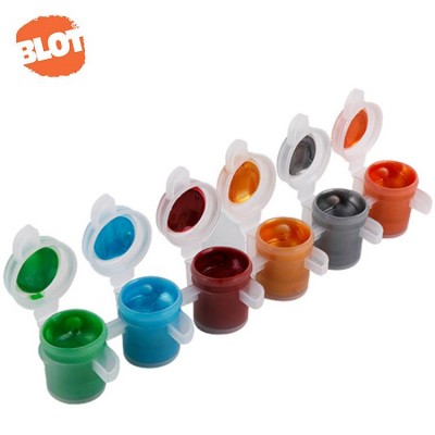 Blot Brpt800006 High Quality Non-toxic Multi-color Mini Poster Color Paint Pots Set For Kids