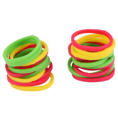 Colorful Customized Natural Rubber Wrist Bands Silicone Rubber Gym