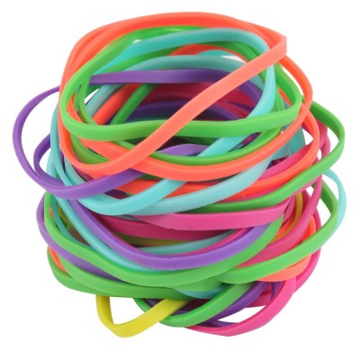 Bag Mixed Colors Rubber Bands Small Circle Strong Elastic Color Tpr Rubber Bands For Kids